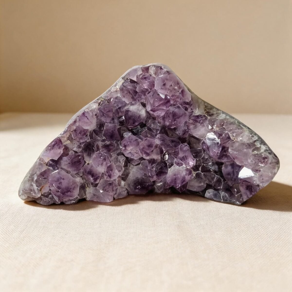 amethyst crystal for calm balance and hand meaning