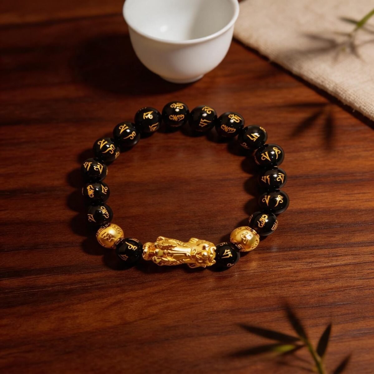 Pixiu wealth and protection bracelet for daily wear