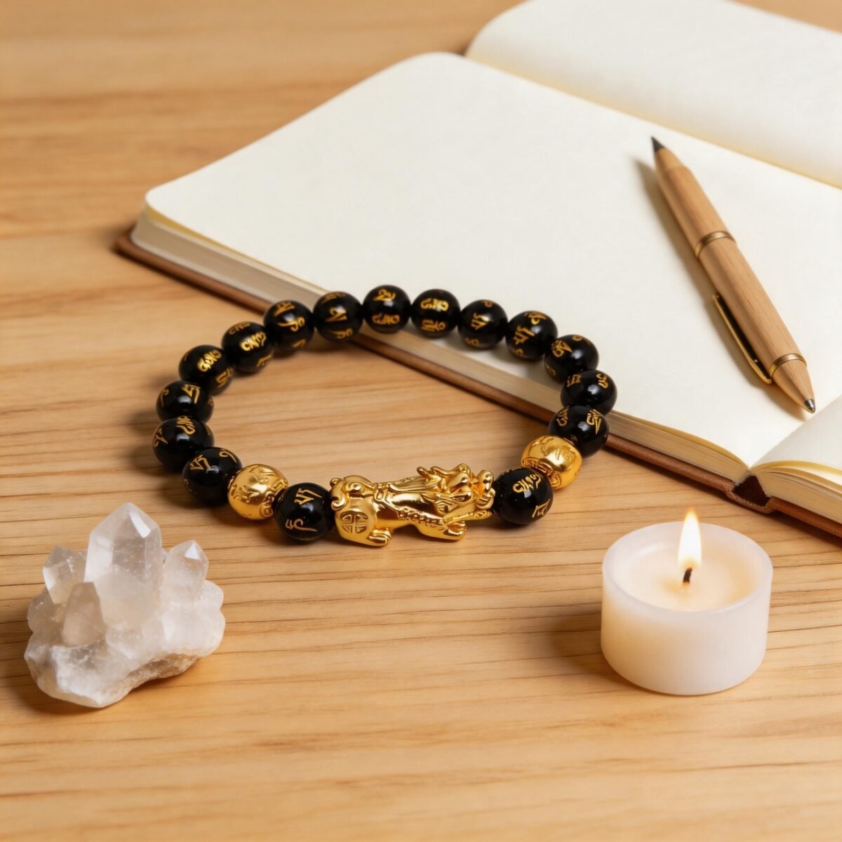 Black obsidian bracelet symbolizing energy balance and emotional clarity