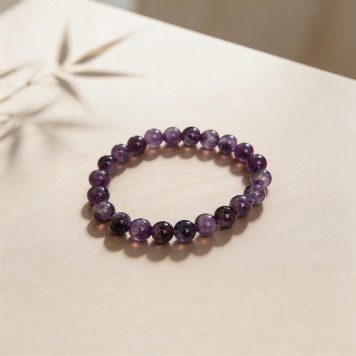 natural amethyst bracelet for calm and balance