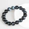 Blue Tiger Eye Bead Bracelet Blue Tiger Eye Bead Bracelet