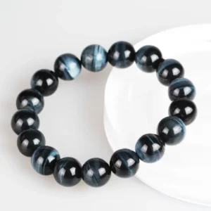 Blue Tiger Eye Bead Bracelet