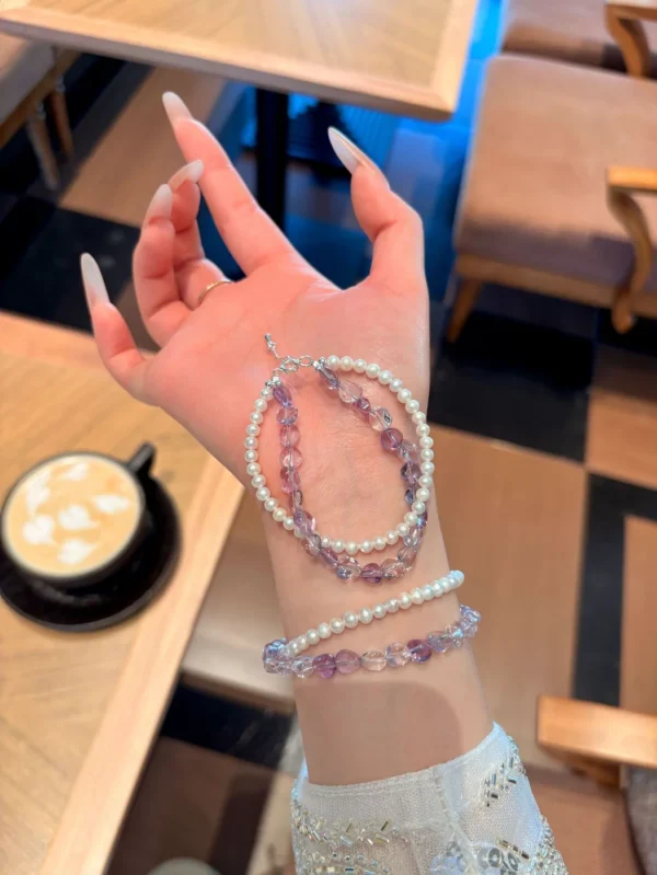 Amethyst Bead Bracelet
