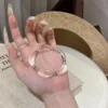 Clear Quartz & Crystal Bead Bracelet