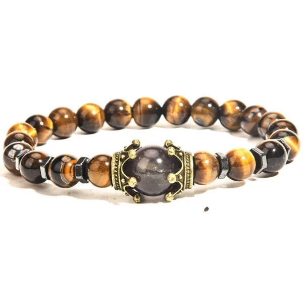 Tiger Eye Bead Bracelet - Design 3