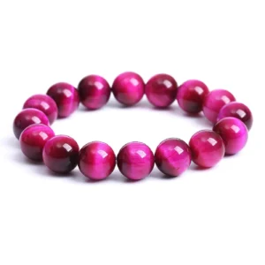 Red Tiger Eye & Tiger Eye Bead Bracelet