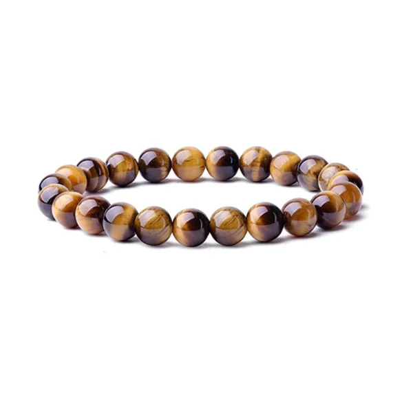 Tiger Eye Bead Bracelet - Design 4 Tiger Eye Bead Bracelet - Design 4