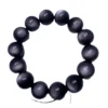 Silver Sheen Obsidian Bead Bracelet Silver sheen obsidian bead bracelet
