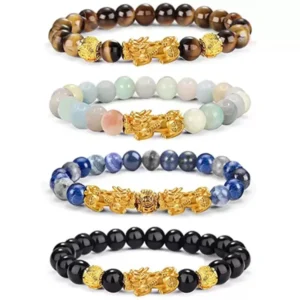 Black Obsidian Pixiu Bracelet - Design 7