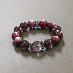 Lepidolite & Crystal Bead Bracelet - 13MM alternate view