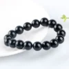 Black Obsidian Bead Bracelet - Design 5 alternate view
