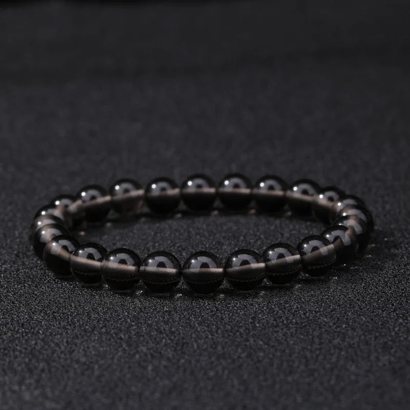 Obsidian Bead Bracelet