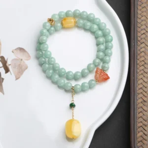 Double-Wrap Stone-Style Bead Bracelet